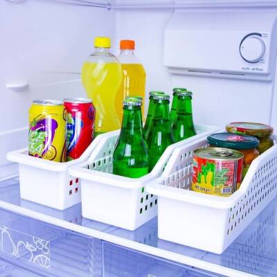 Decobella Çok Amaçlı Düzenleyici Sepet, 4 Adet, Beyaz, Dayanıklı - 2