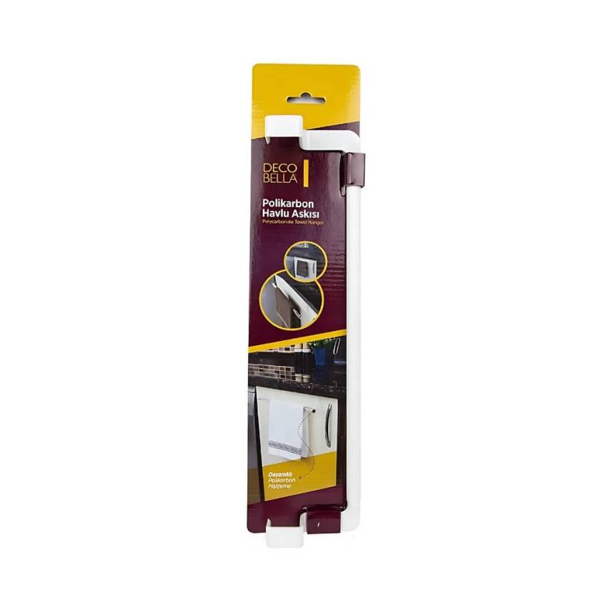 Decobella Havlu Askısı, 29 cm, Kaydırmaz, Çizmez, Montajsız Kullanım - 1