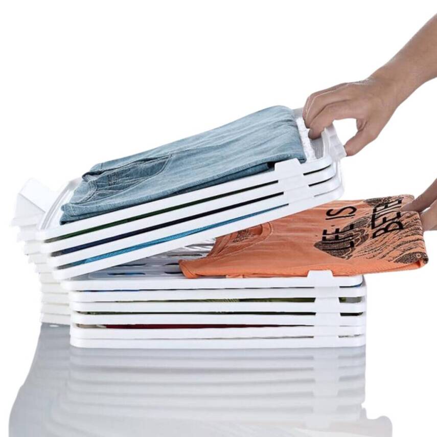 Decobella T-Shirt Düzenleyici, Beyaz, Kırışıklık Önleyici, Pratik - 4