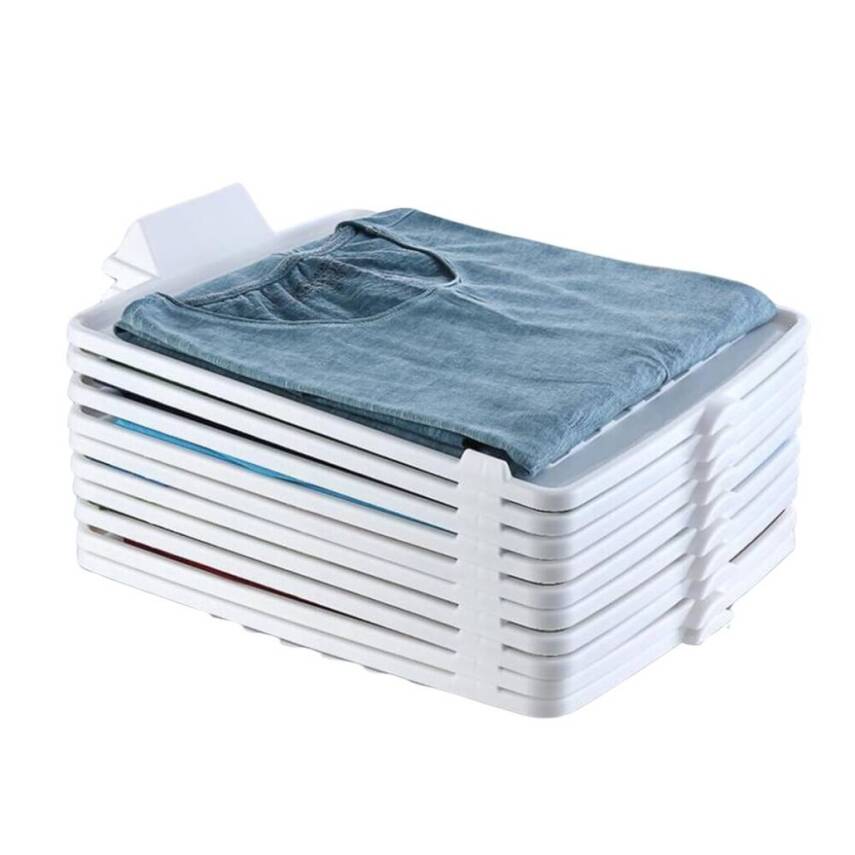 Decobella T-Shirt Düzenleyici, Beyaz, Kırışıklık Önleyici, Pratik - 6