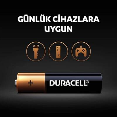 Duracell AAA İnce Alkalin Kalem Pil, 2'li, Uzun Ömürlü ve Dayanıklı - 5
