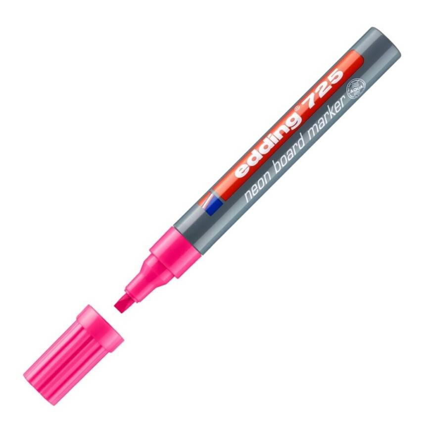 Edding E-725 Beyaz Tahta Kalemi, 2-5 mm, Fosforlu Pembe - 1