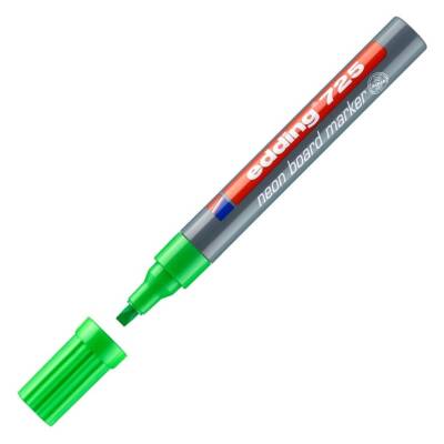 Edding E-725 Beyaz Tahta Kalemi, 2-5 mm, Fosforlu Yeşil - Edding