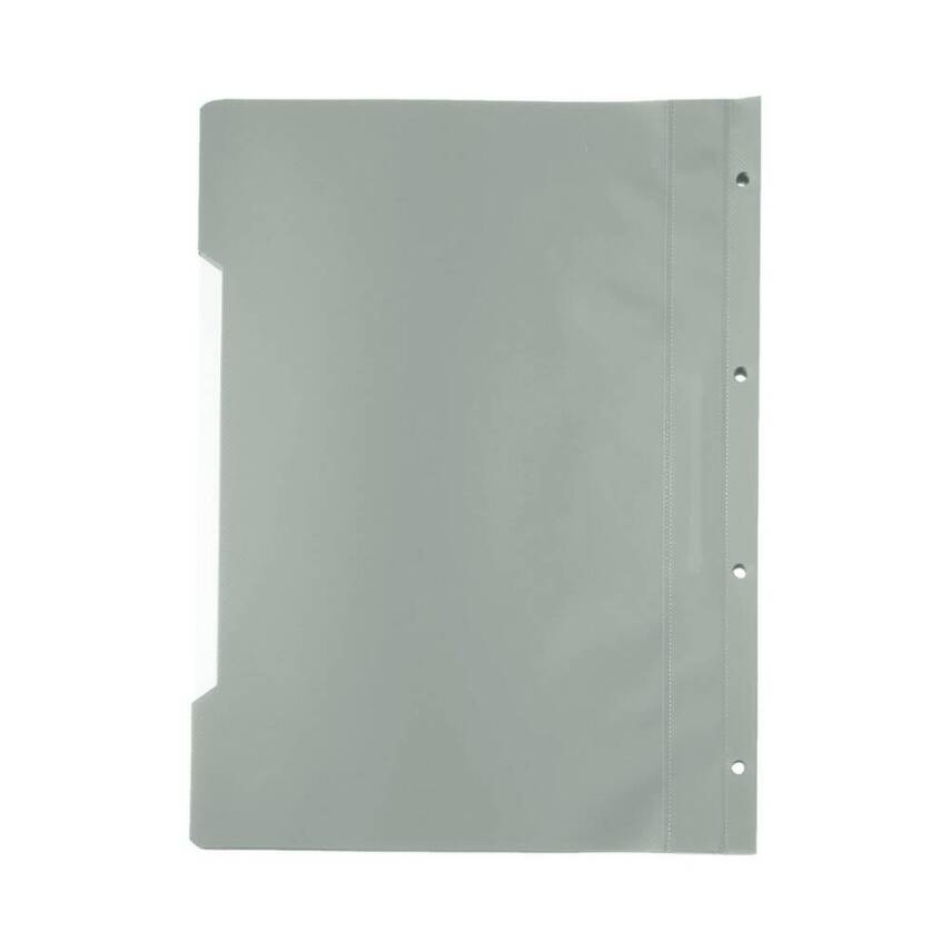 Esselte Telli Dosya, 10 Adet, 50'li Paket, A4, 4 Delikli, Gri - 3