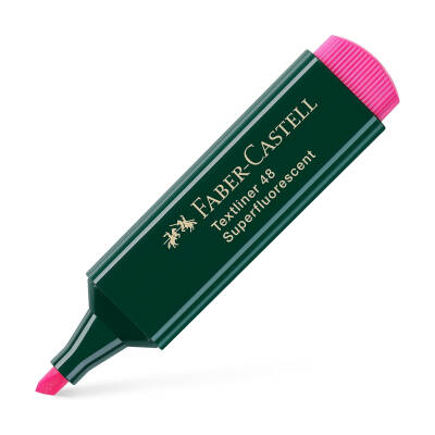 Faber Castell Fosforlu Kalem, Doldurulabilir, Pembe - 3