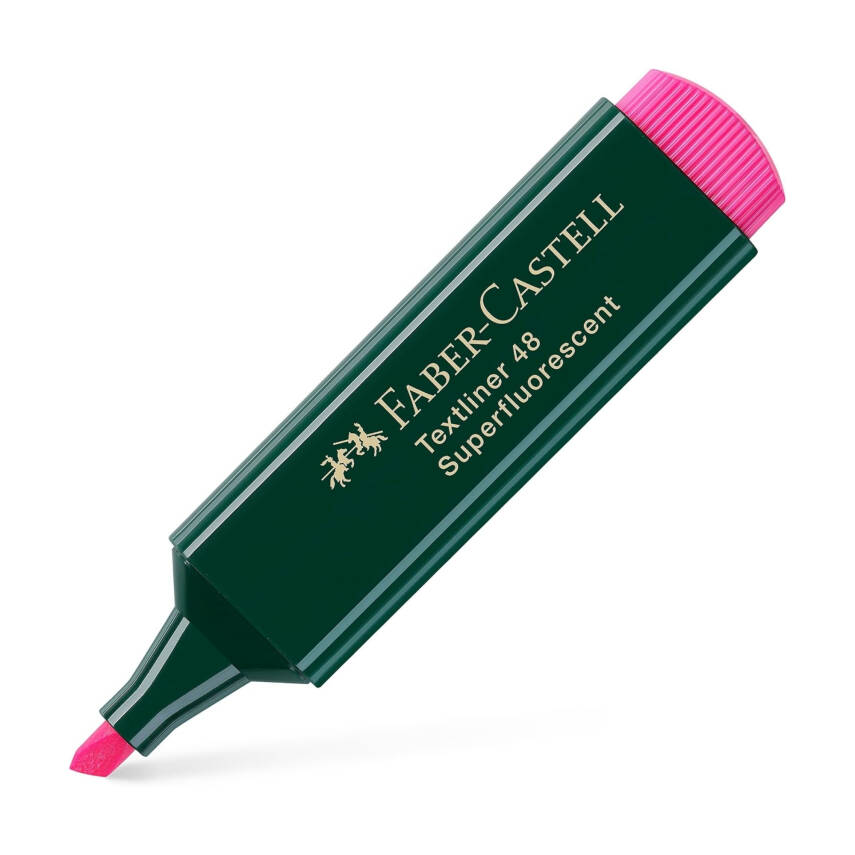 Faber Castell Fosforlu Kalem, Doldurulabilir, Pembe - 3