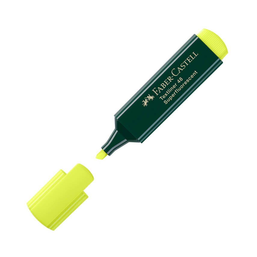 Faber Castell Fosforlu Kalem, Doldurulabilir, Sarı - 1