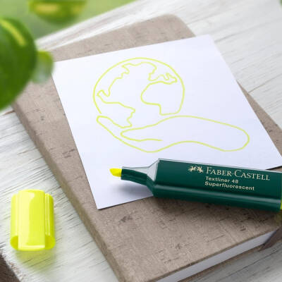Faber Castell Fosforlu Kalem, Doldurulabilir, Sarı - 5
