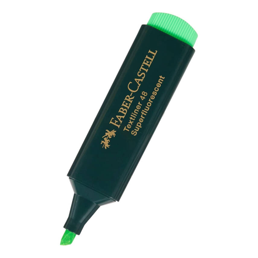 Faber Castell Fosforlu Kalem, Doldurulabilir, Yeşil - 5