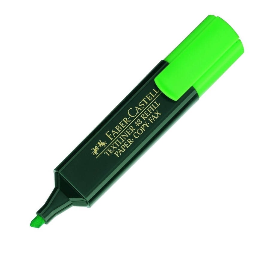 Faber Castell Fosforlu Kalem, Doldurulabilir, Yeşil - 3