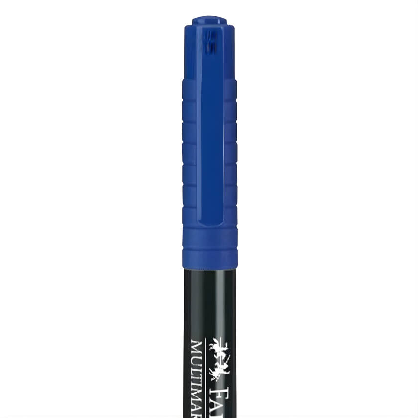 Faber Castell Permanent Kalem, M Boy, Solmayan Mürekkep, Mavi - 2