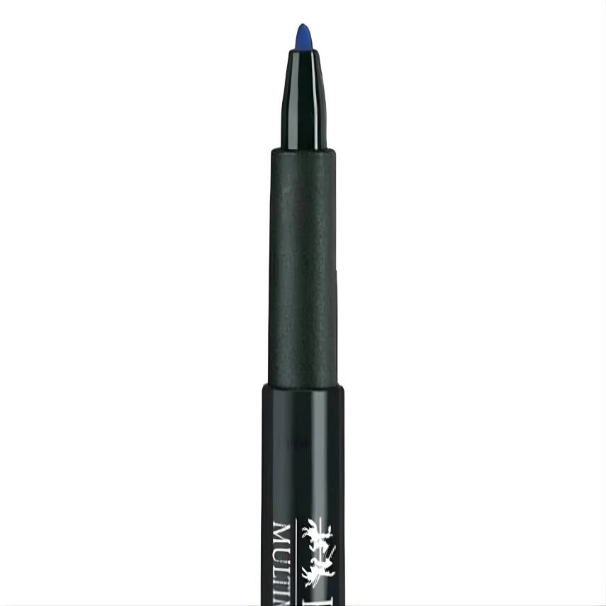 Faber Castell Permanent Kalem, M Boy, Solmayan Mürekkep, Mavi - 3