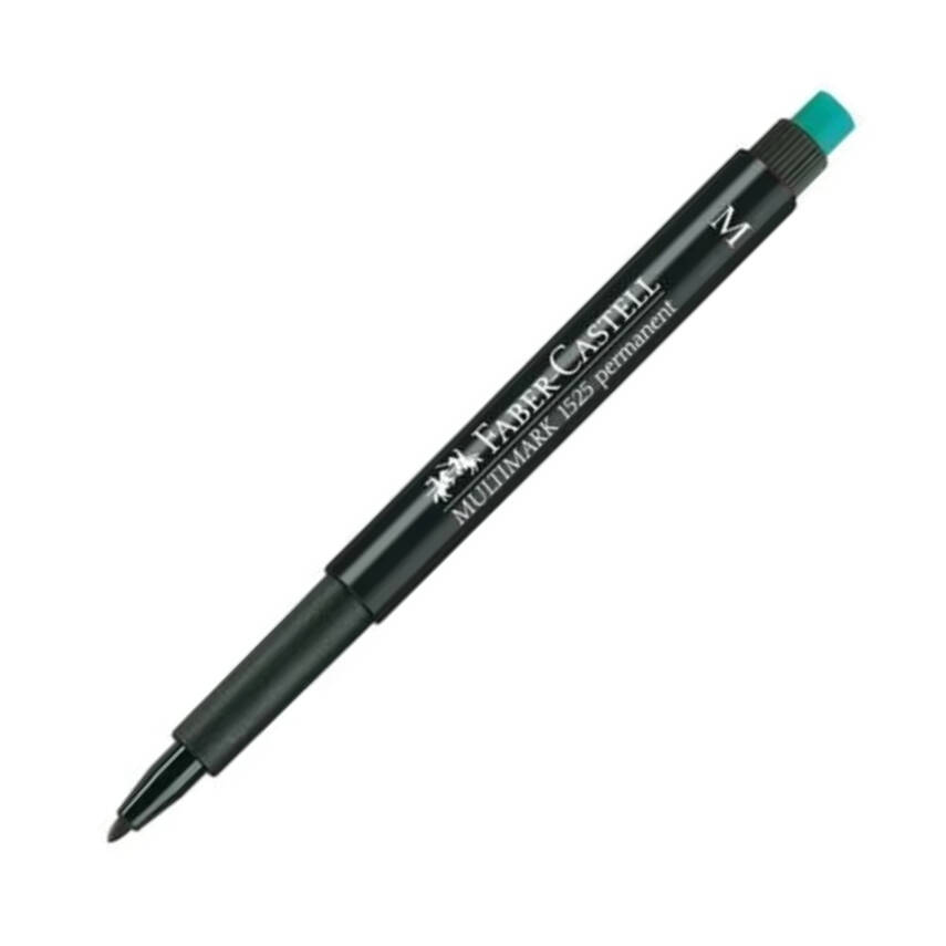 Faber Castell Permanent Kalem, M Boy, Solmayan Mürekkep, Siyah - 2