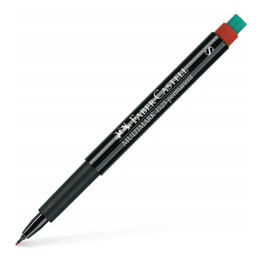 Faber Castell Permanent Kalem, S Boy, Solmayan Mürekkep, Kırmızı - 2