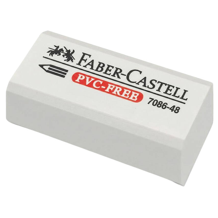 Faber Castell Silgi, 48 Küçük Boy, İz Bırakmaz, Beyaz - 1