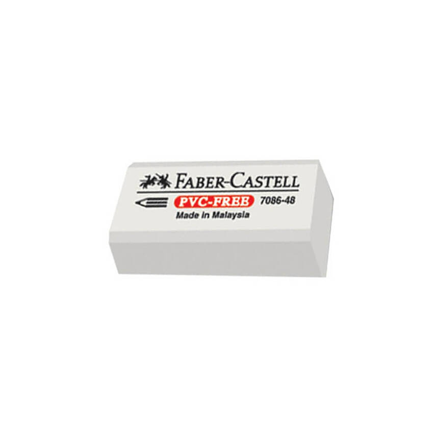 Faber Castell Silgi, 48 Küçük Boy, İz Bırakmaz, Beyaz - 3