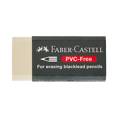 Faber Castell Silgi, İz Bırakmaz, Tek Parça, Beyaz - Faber Castell