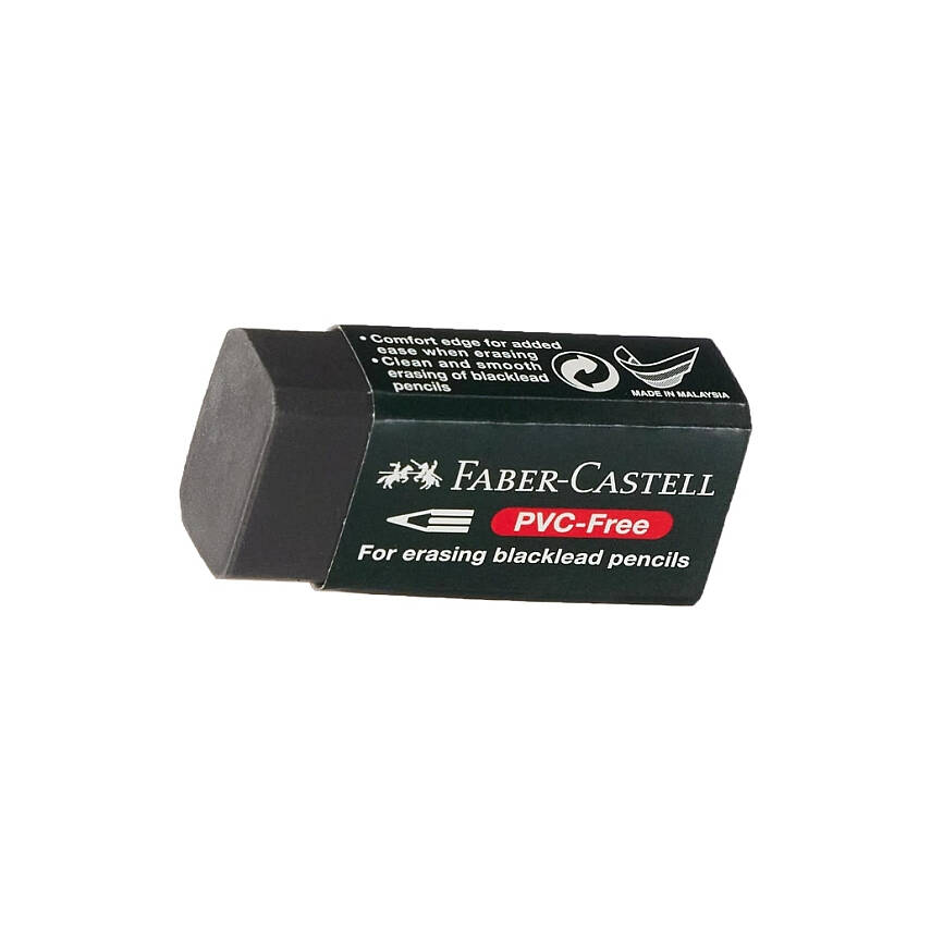 Faber Castell Silgi, İz Bırakmaz, Tek Parça, Siyah - 1