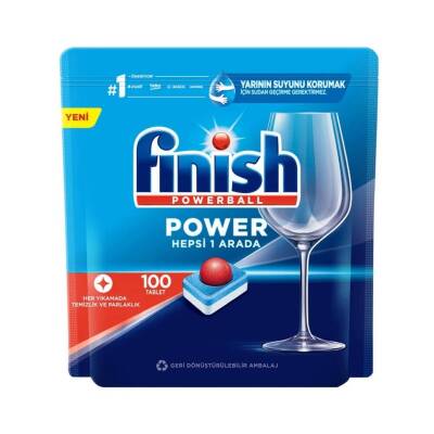 Finish Bulaşık Makinesi Deterjanı Tablet, Hepsi Bir Arada, 100'lü - Finish