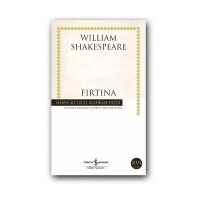 Fırtına, Shakespeare, Edebiyat, Klasik Tiyatro, Karton Kapak - Türkiye İş Bankası Kültür Yayınları