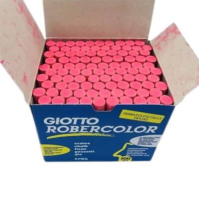 Giotto Robercolor Tozsuz Tebeşir, 100'lü, Kalsiyum Karbonatlı, Kırmızı - 2