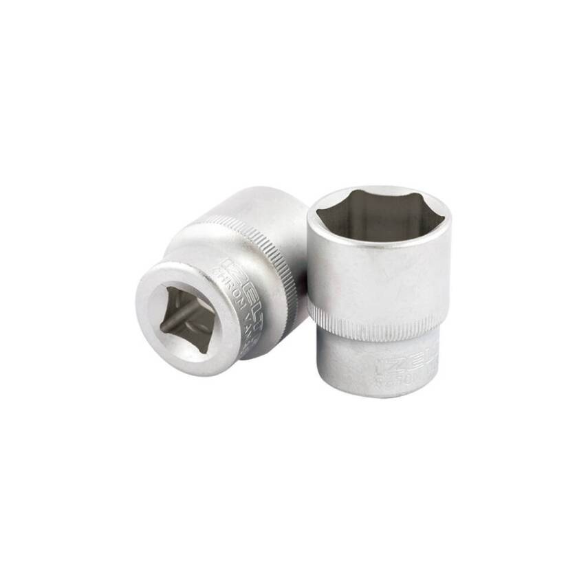 İzeltaş Altı Köşe Lokma Anahtar, 1/2 İnç 21 mm, Yüksek Tork Dayanımı - 1