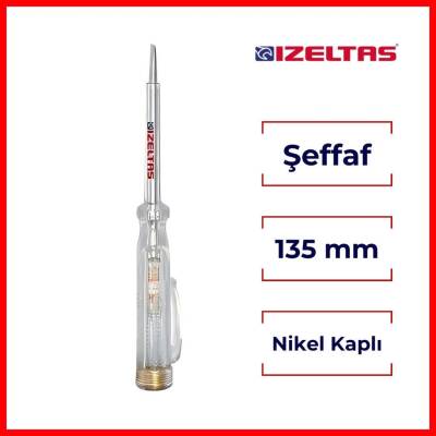 İzeltaş Kontrol Kalemi, 135 mm, Elektrik Akımı Testi, Güvenli, Hassas - 2