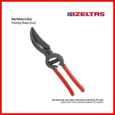 İzeltaş Lüks Bağ Makası, 230 mm, Yüksek Performanslı ve Dayanıklı - 4