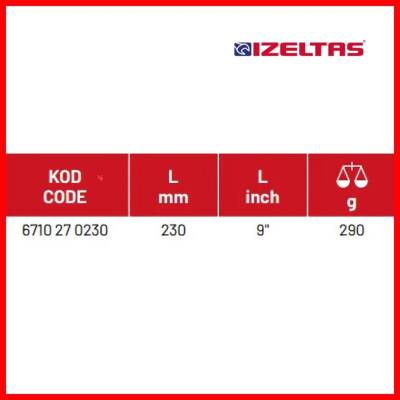 İzeltaş Lüks Bağ Makası, 230 mm, Yüksek Performanslı ve Dayanıklı - 5