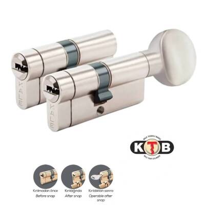 Kale Kilit 264 Ortak Anahtarlı Tuzaklı, 2'li, KTBS+KTBSM, 68 mm, Nikel - Kale Kilit