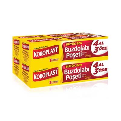 Koroplast Büyük Boy Buzdolabı Poşeti 30 x 45 cm, 20'li, 4 Al 3 Öde - Koroplast