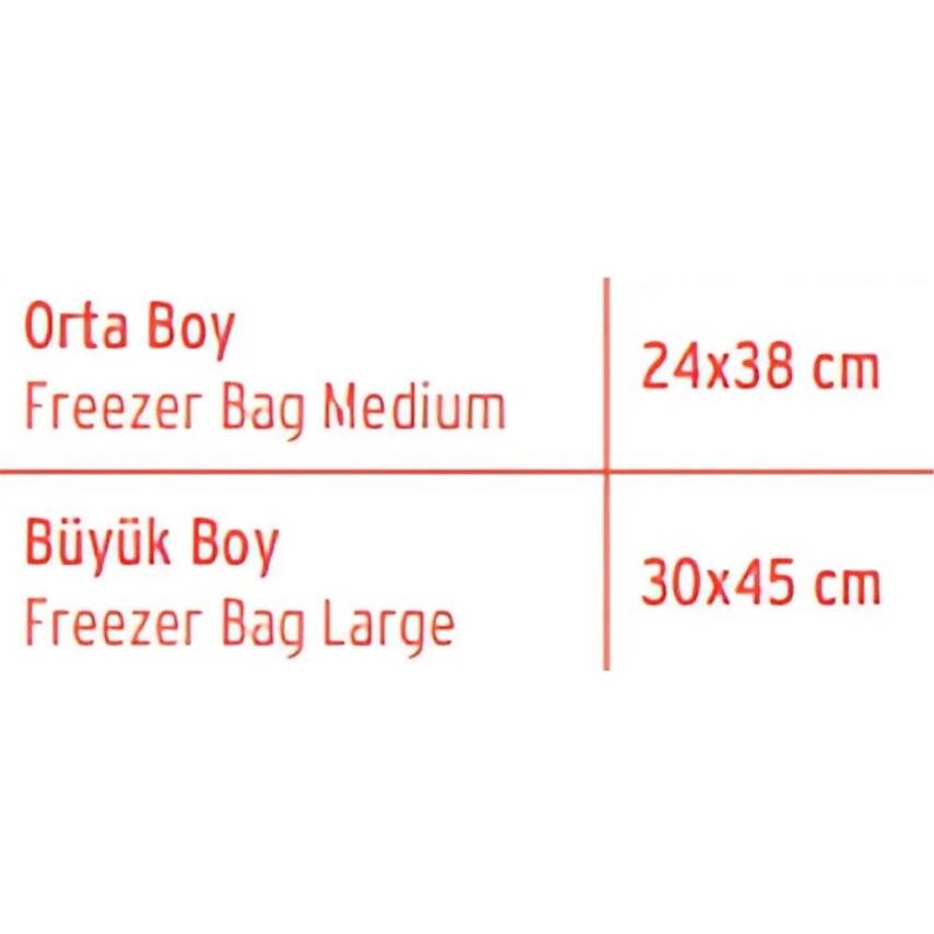 Koroplast Orta Boy Buzdolabı Poşeti 24 x 38 cm, 20'li, 4 Al 3 Öde - 3