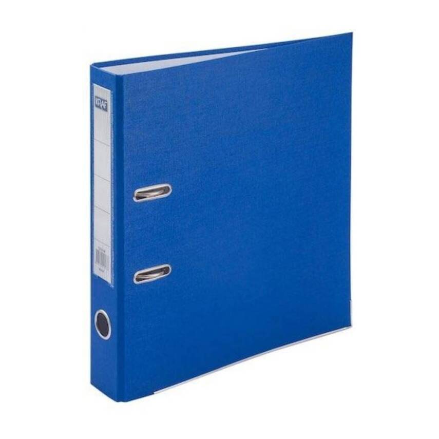 Kraf Büro Klasörü, 10 Adet, Dar, A4 Boyut, Metal Tel, Mavi - 2