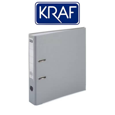Kraf Büro Klasörü, Dar, A4 Boyut, 2 Halkalı, Gri - 2