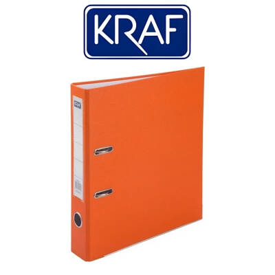 Kraf Büro Klasörü, Dar, A4 Boyut, 2 Halkalı, Turuncu - 2