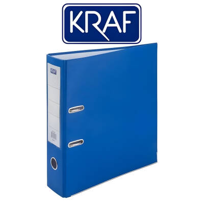 Kraf Büro Telgraf Klasörü, A5 Boyut, 2 Halkalı, Mavi - 2