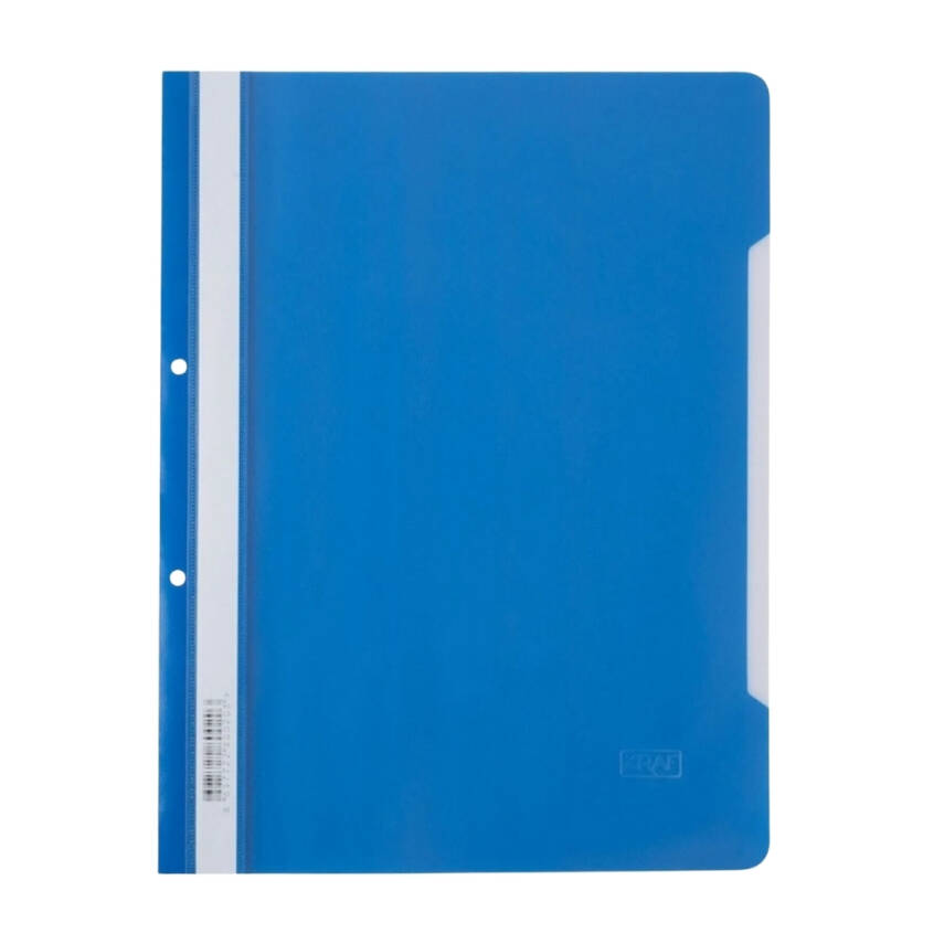 Kraf Telli Dosya, 10 Adet, 50'li Paket, A4, 2 Delikli, Mavi - 3