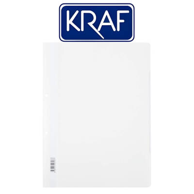 Kraf Telli Dosya, 50'li Paket, A4 Boyut, 2 Delikli Yapı, Beyaz - 2