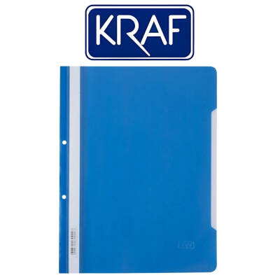 Kraf Telli Dosya, 50'li Paket, A4 Boyut, 2 Delikli Yapı, Mavi - 2
