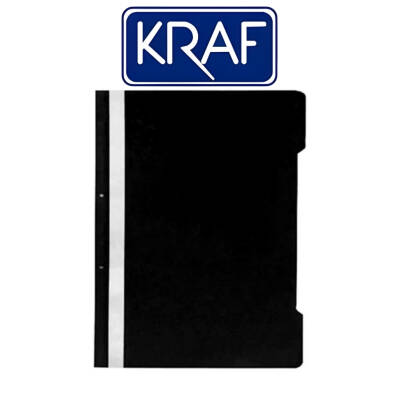 Kraf Telli Dosya, 50'li Paket, A4 Boyut, 2 Delikli Yapı, Siyah - 2