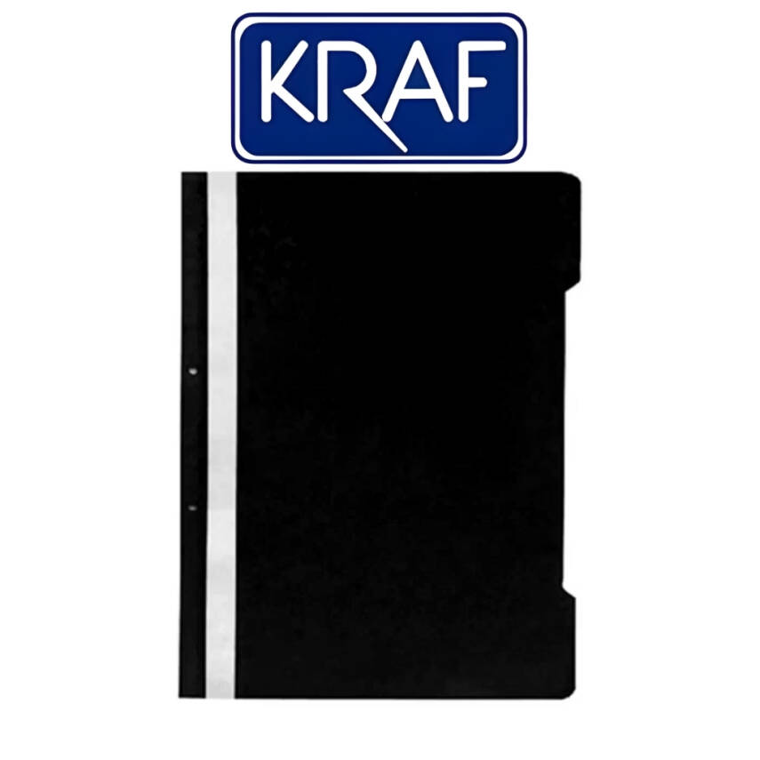 Kraf Telli Dosya, 50'li Paket, A4 Boyut, 2 Delikli Yapı, Siyah - 2