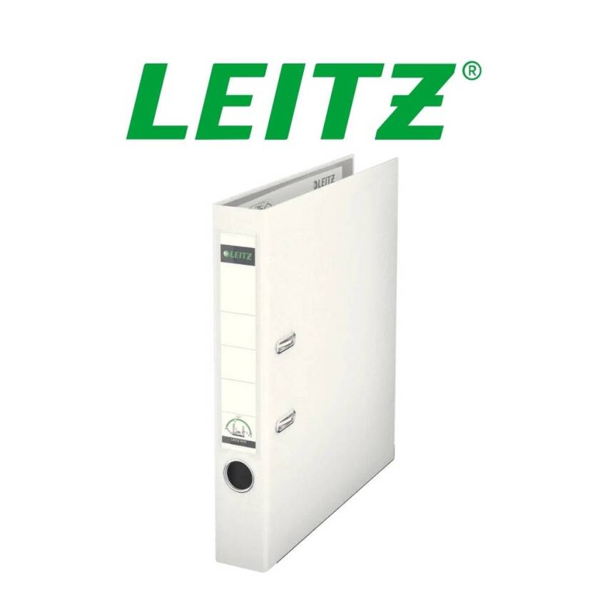 Leitz 180° Büro Klasörü, Plastik, Dar, A4 Boyut, Beyaz - 3