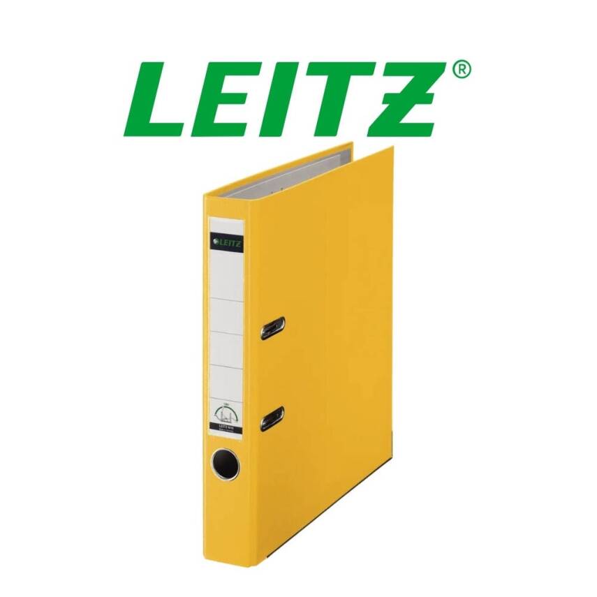 Leitz 180° Büro Klasörü, Plastik, Dar, A4 Boyut, Sarı - 3