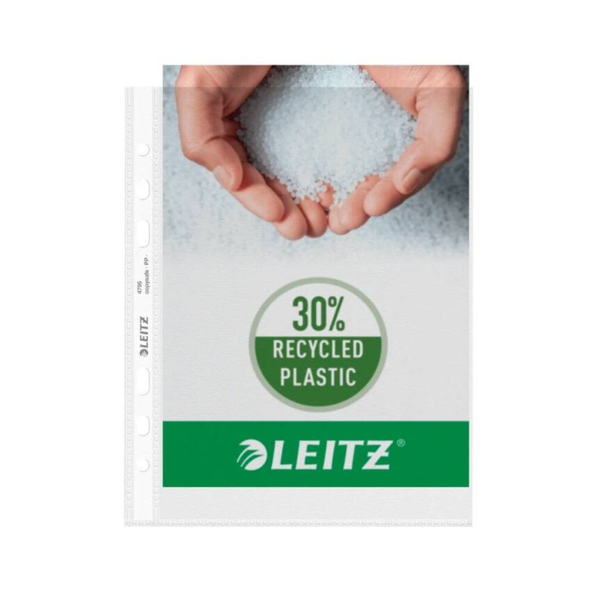 Leitz A5 Şeffaf Poşet Dosya, 10 Adet, 50'li Paket, 6 Delik, Dayanıklı - 3
