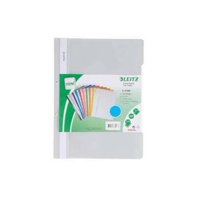 Leitz Telli Dosya, 10 Adet, 50'li Paket, A4, 2 Delikli, Gri - 3