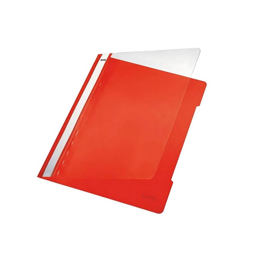 Leitz Telli Dosya, 10 Adet, 50'li Paket, A4, 2 Delikli, Kırmızı - 4