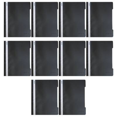 Leitz Telli Dosya, 10 Adet, 50'li Paket, A4, 2 Delikli, Siyah - 2
