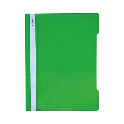Leitz Telli Dosya, 10 Adet, 50'li Paket, A4, 2 Delikli, Yeşil - 4