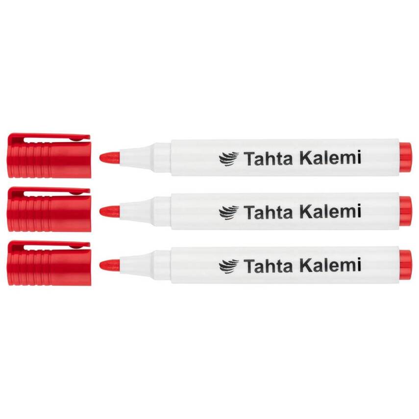 Lotte Board Marker, Su Bazlı İz Bırakmaz Tahta Kalemi, Kırmızı - 1