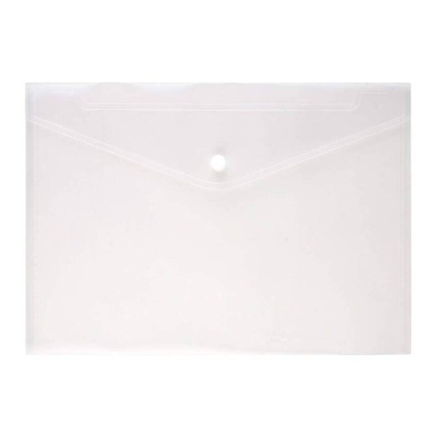 Lotte Çıtçıtlı Dosya, A4, Özel Çıtçıt Mekanizmalı Zarf Dosya, Şeffaf - 1